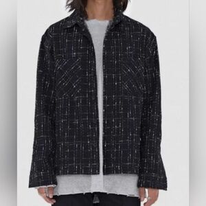 Men's Black Tweed Jacket